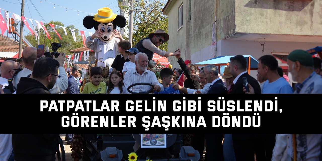 Patpatlar gelin gibi süslendi, görenler şaşkına döndü