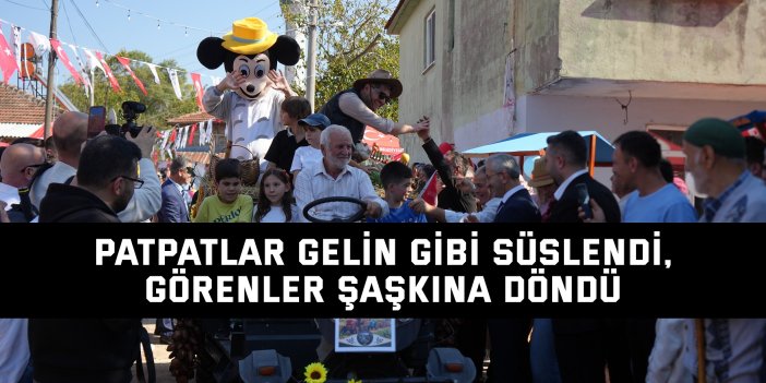 Patpatlar gelin gibi süslendi, görenler şaşkına döndü