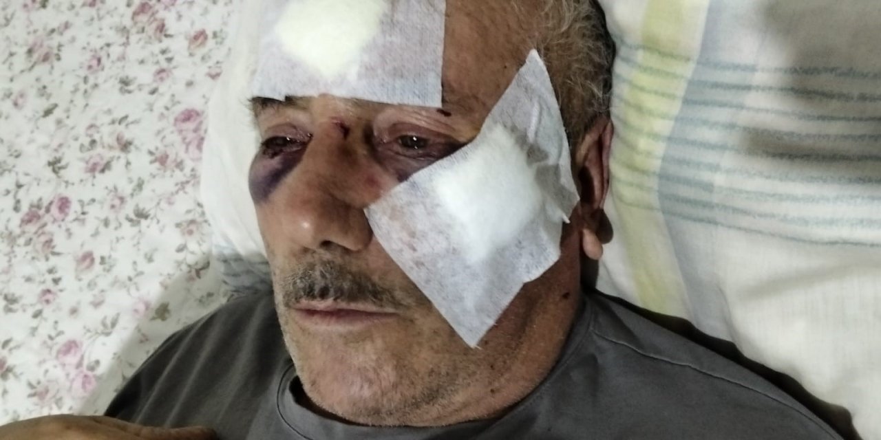 68 yaşındaki adamı muştayla darp etti
