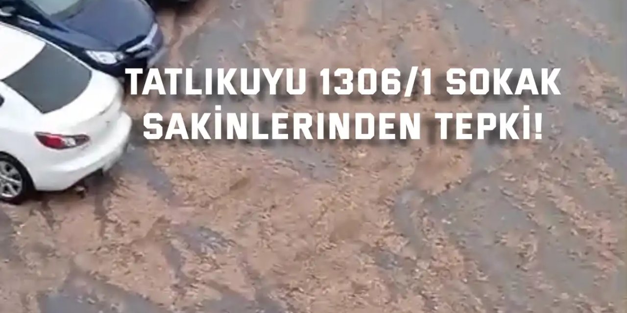Tatlıkuyu 1306/1 Sokak  sakinlerinden tepki!
