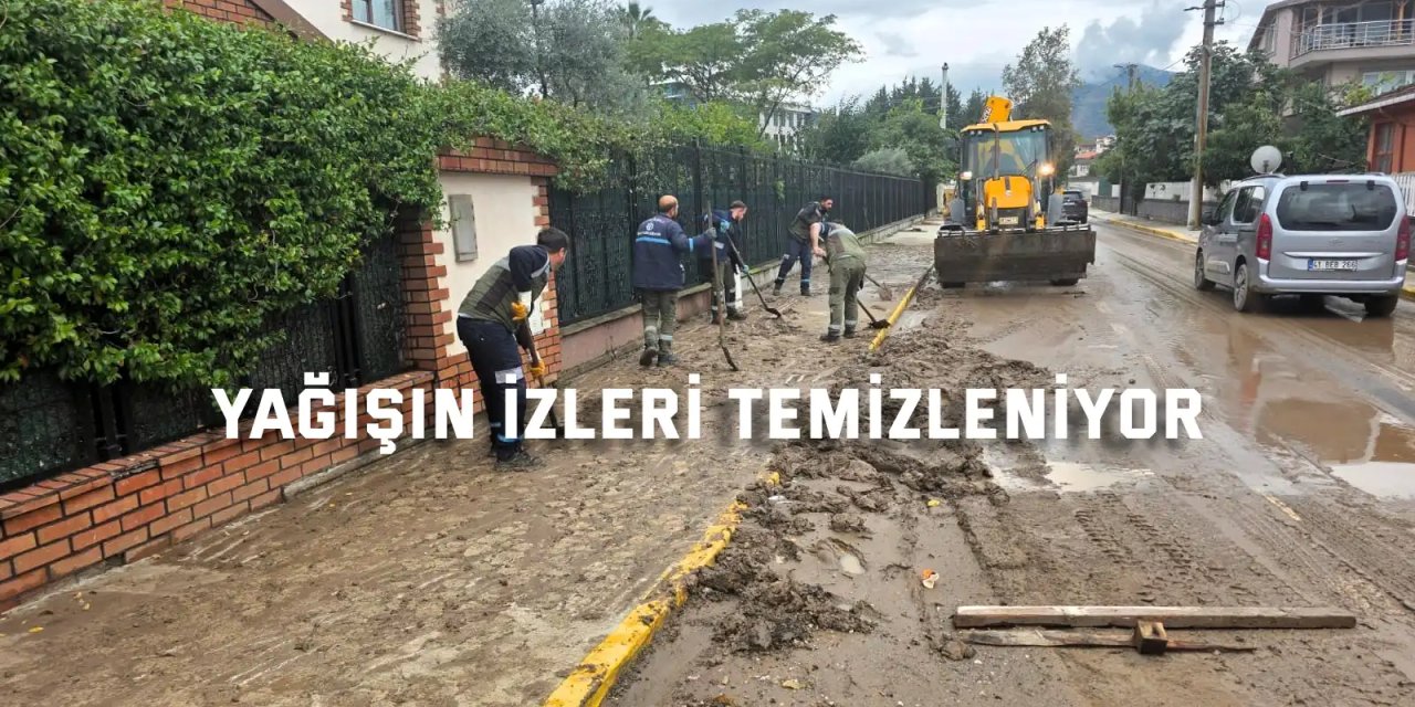 Kocaeli’de yağışın izleri temizleniyor
