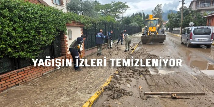 Kocaeli’de yağışın izleri temizleniyor