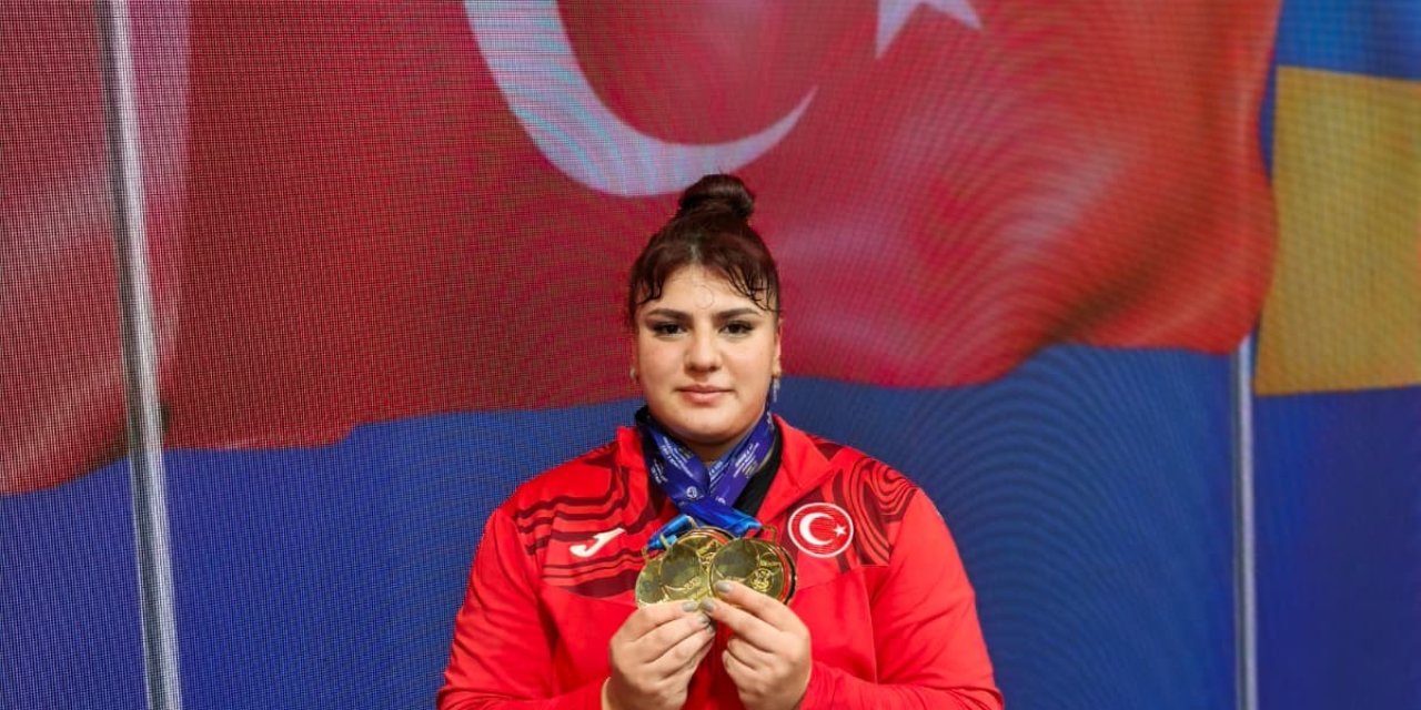 Milli halterci Tuana Süren Avrupa şampiyonu