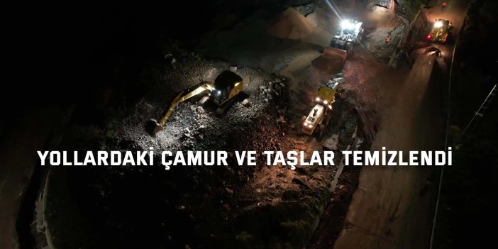 Kartepe’de sel sonrası yol yeniden ulaşıma açıldı