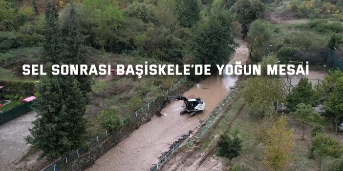 Başiskele’de selin izleri siliniyor
