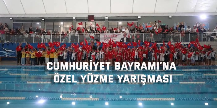 Cumhuriyet Bayramı’na özel yüzme yarışması