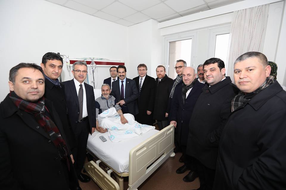 Cemil  Yaman’ın babasını ziyaret ettiler