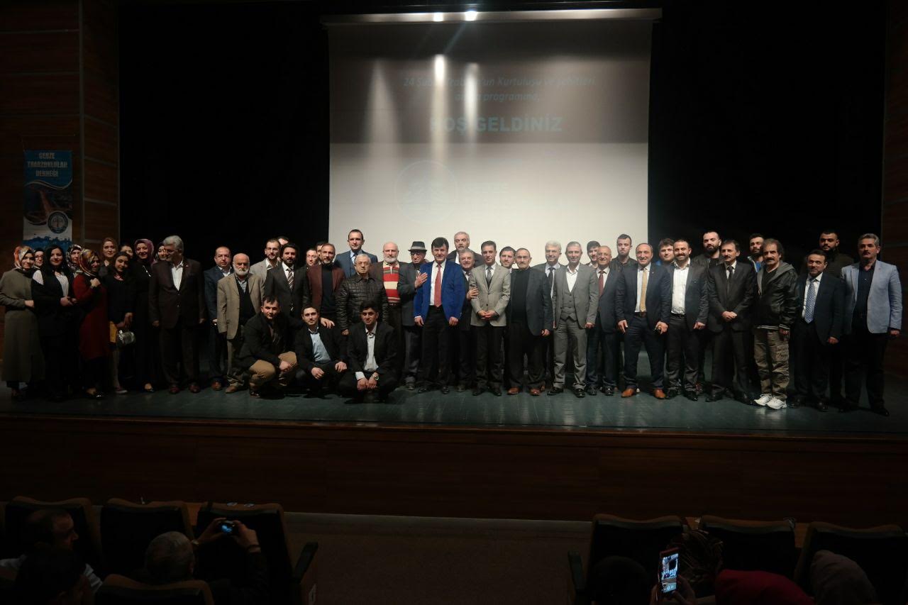 Trabzonlulardan kurtuluşu ve şehitler için anma programı