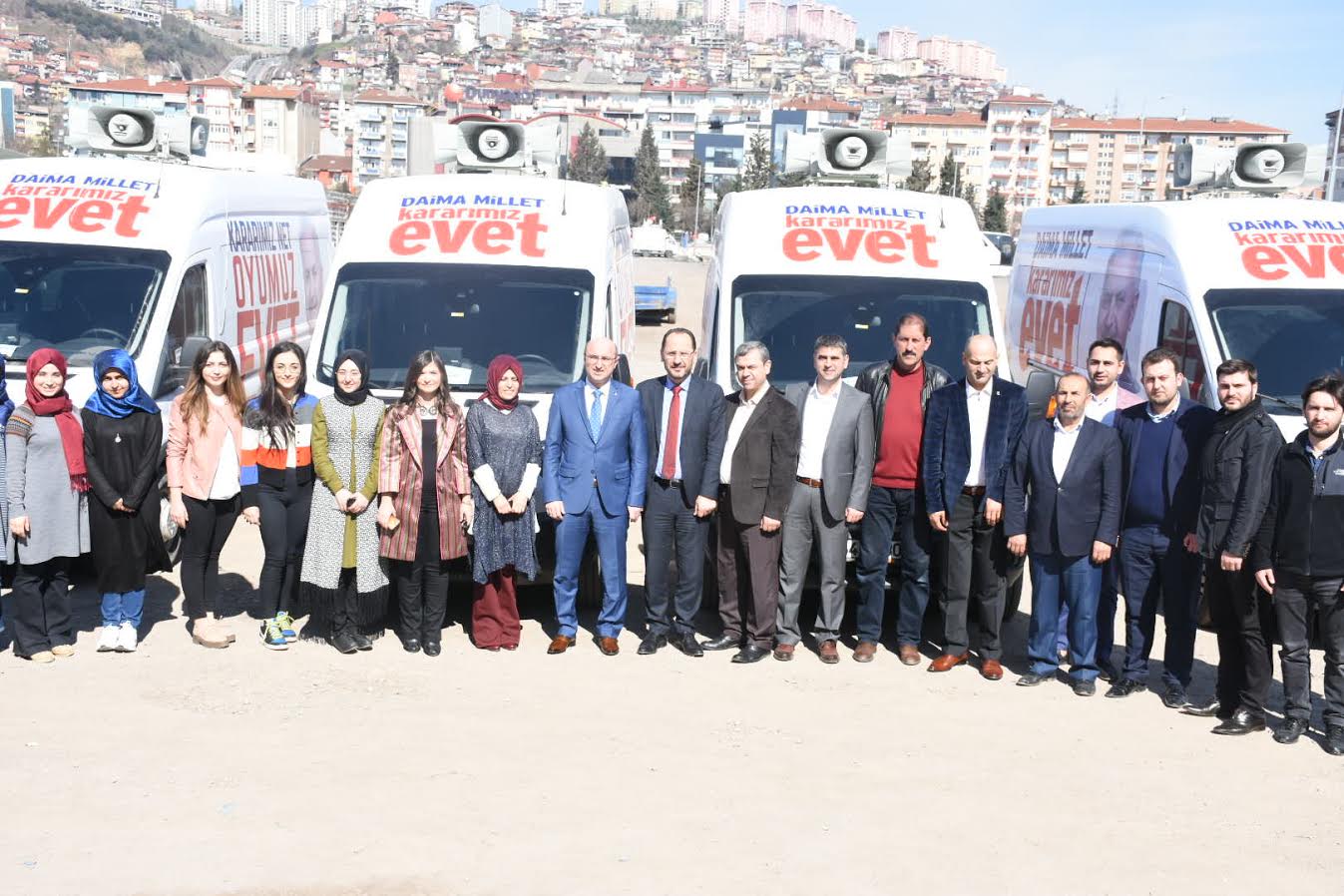 AK Partililer 50 araçla sahaya inecek