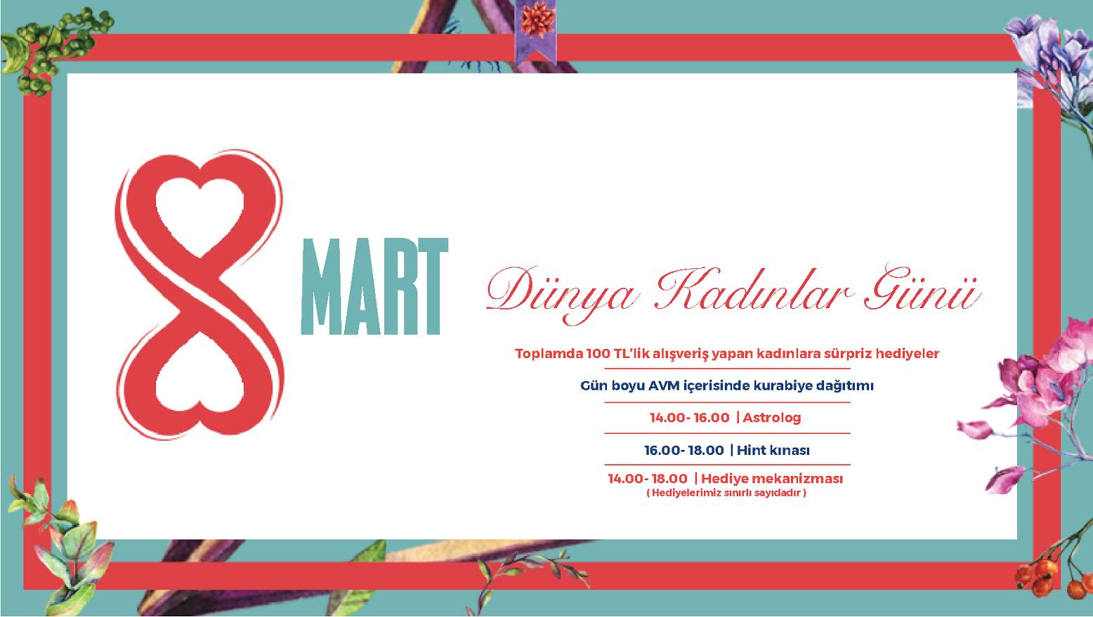 Gebze Center’dan 8 Mart’a özel etkinlikler