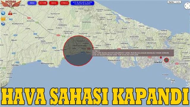 Hava sahası da kapatıldı