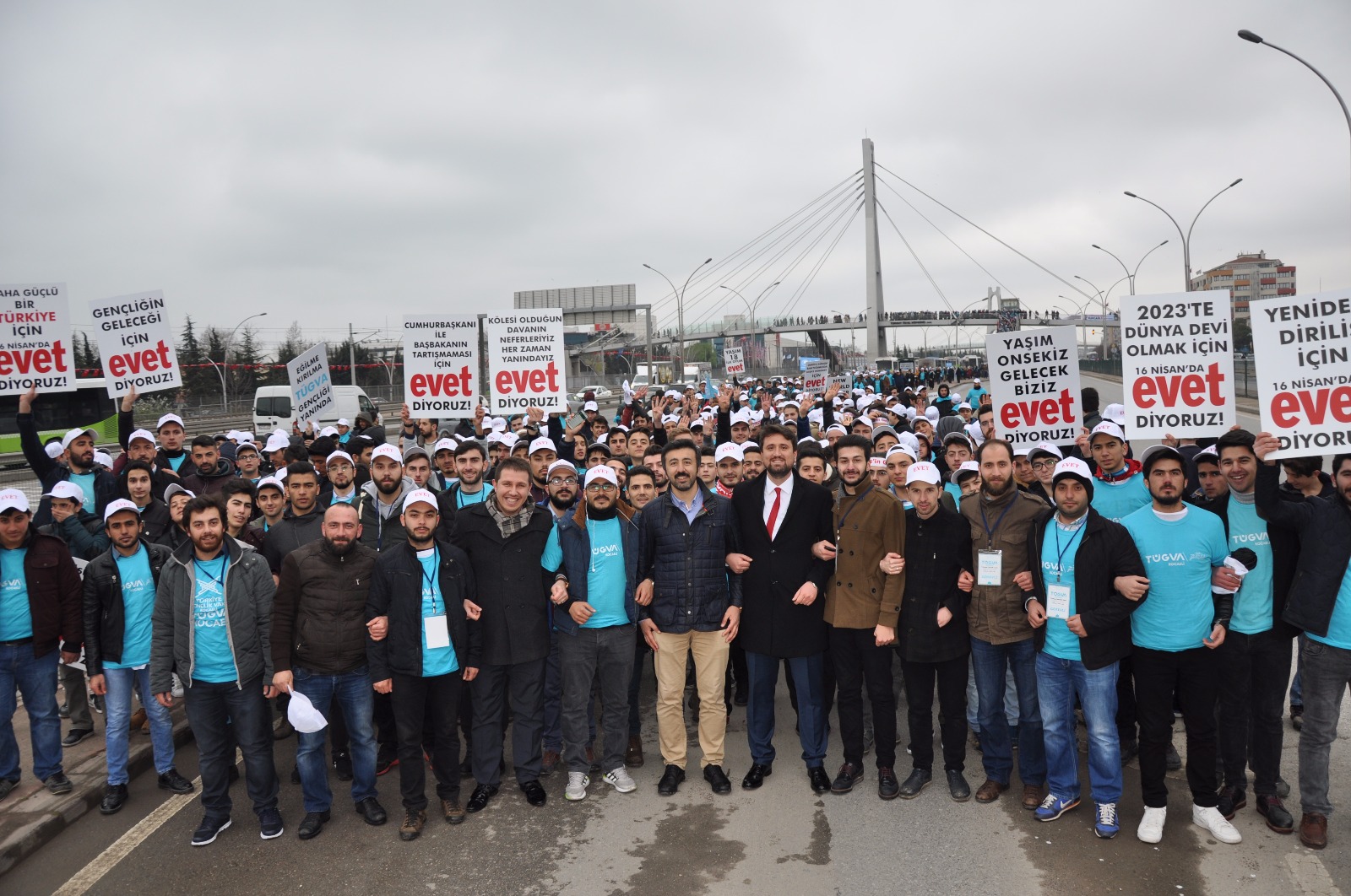 TÜGVA ERDOĞAN İÇİN YÜRÜDÜ