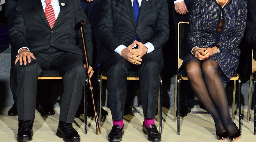 G20’de eflatun çoraplarıyla dikkatleri topladı