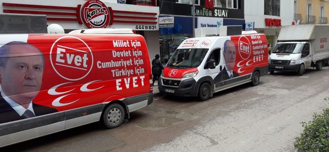 MHP araçlarla sahaya iniyor