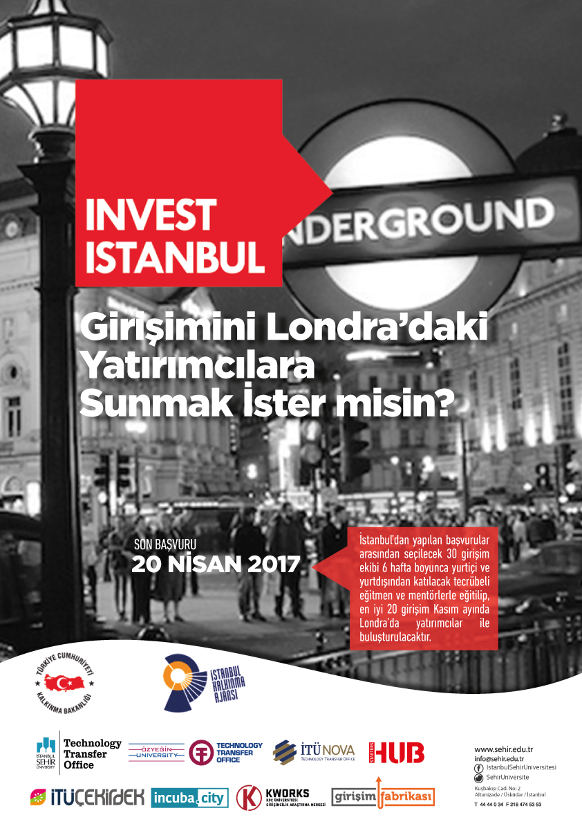 INVEST İSTANBUL, 20 BAŞARILI GİRİŞİMCİYİ LONDRA’DA YATIRIMCILARLA BULUŞTURACAK