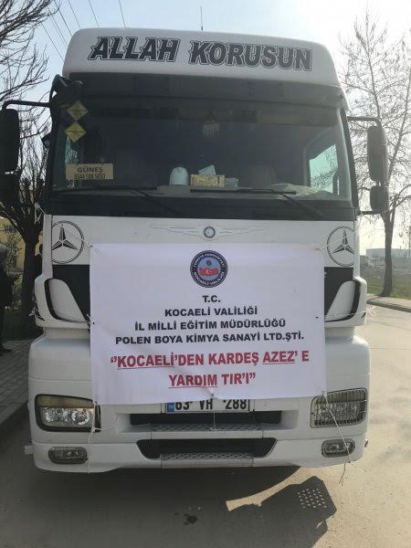 Dilovası’ndan Suriye’ye yardım