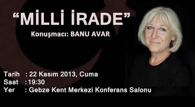 Banu Avar Milli İradeyi anlatacak