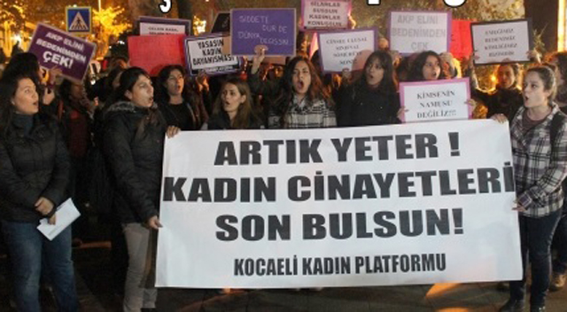 Kadınlar şiddete tepki gösterdi