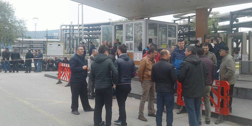 TÜPRAŞ’ta eyleme devam