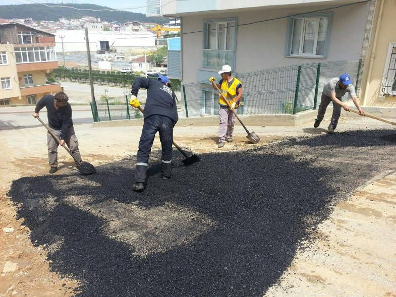 Gebze'de üstyapı çalışmaları