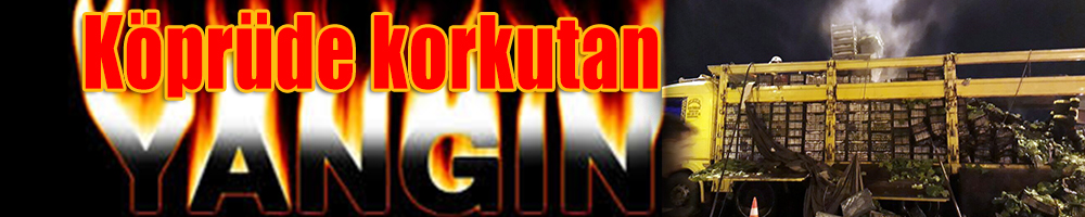 Köprüde korkutan yangın!