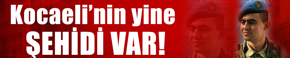 Kocaeli’nin yine şehidi var!