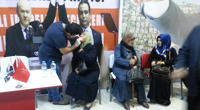 Turkuaz hizmet merkezinde diş taraması