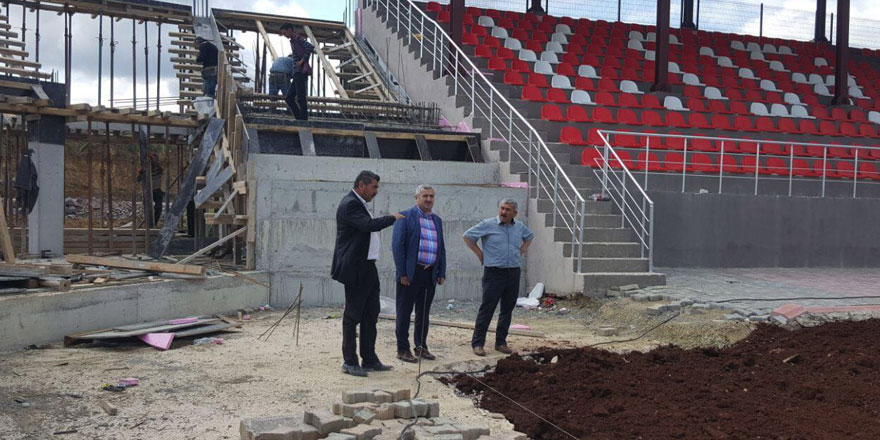 Sevindikli’de yeni tribün yükseliyor