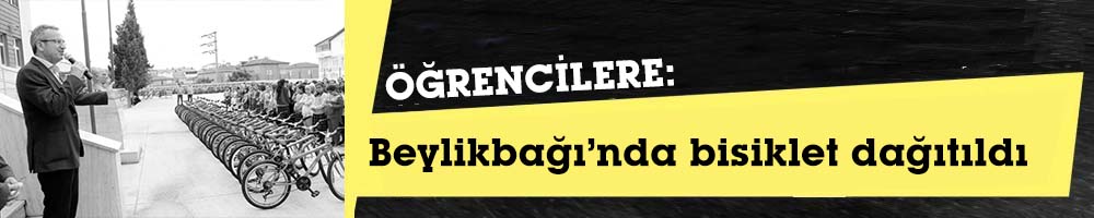 ÖĞRENCİLERE: Beylikbağı’nda bisiklet dağıtıldı