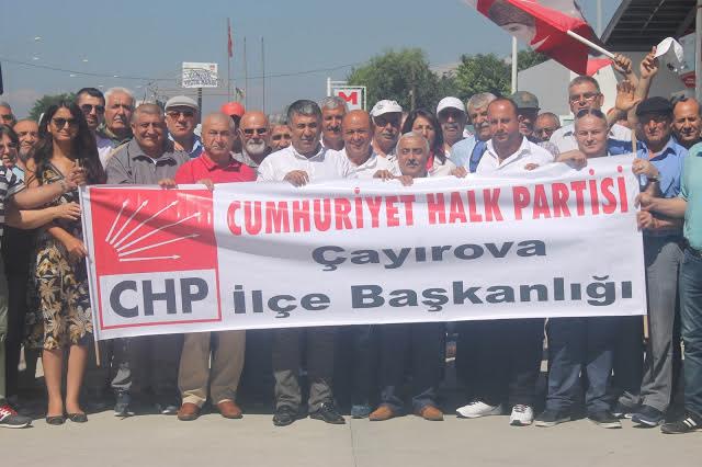 CHP Çayırova 12 km yürüdü