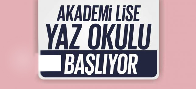 Akademi Lise Yaz Okulu başlıyor