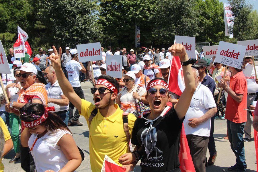 Adalet Yürüyüşüne büyük ilgi