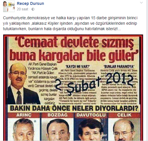  Dursun sordu, “Bunlar niye dışarda?”