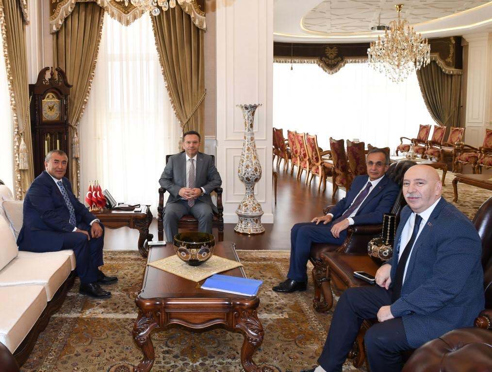 Güzeller OSB yönetiminden Vali Aksoy’a ziyaret