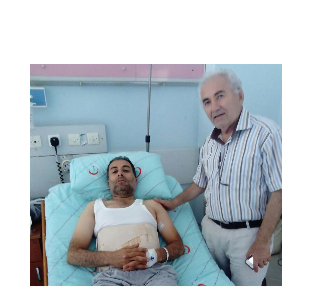 Gazi Aydoğdu’nun kardeşi iş kazası geçirdi