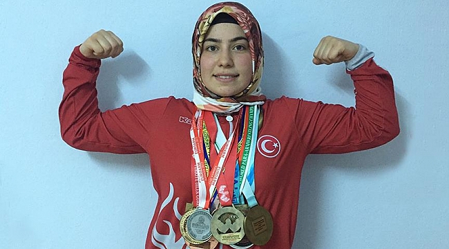 Bilek güreşçisi genç kızın hedefi Dünya Şampiyonluğu