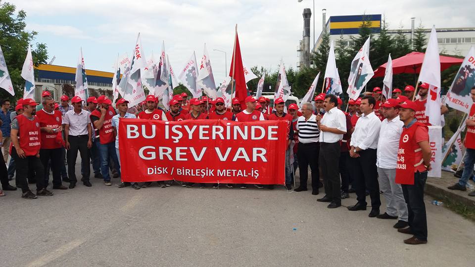 TEKNO MACCAFERRİ’DE GREV BAŞLADI