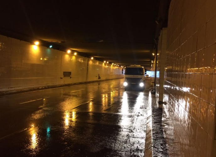 Tünellerde temizlik yapıldı