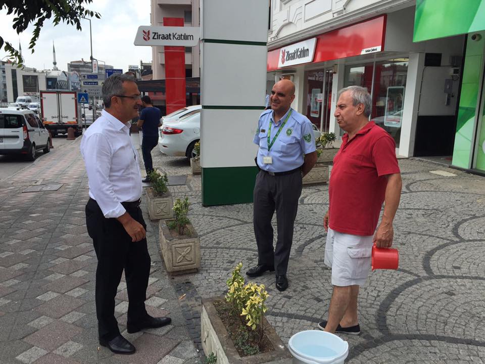 Köşker esnaf ziyaretlerine devam ediyor