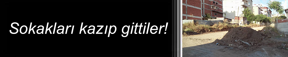 Sokakları kazıp gittiler!
