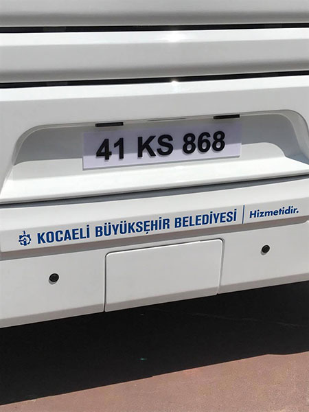 İşte Kocaelispor otobüsünün plakası