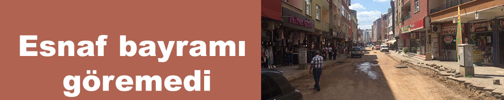 Esnaf bayramı göremedi