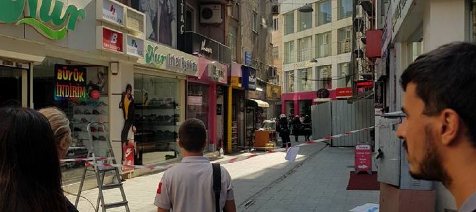 Sokakta korkutan patlama