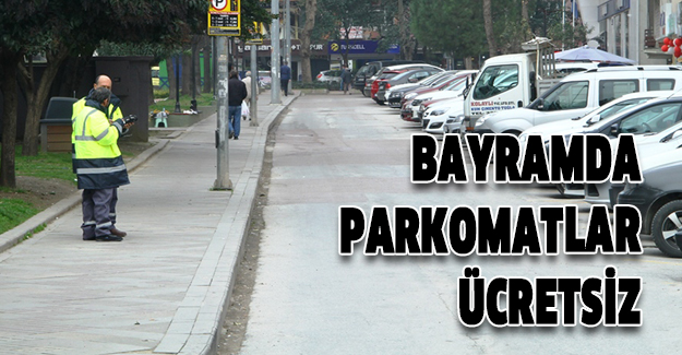 Parkomatlar bayramda ücretsiz