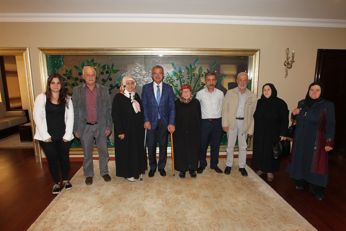 Köşker şehit ailelerini ağırladı