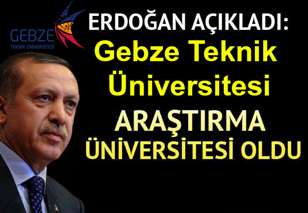 GTÜ Araştırma Üniversitesi oldu