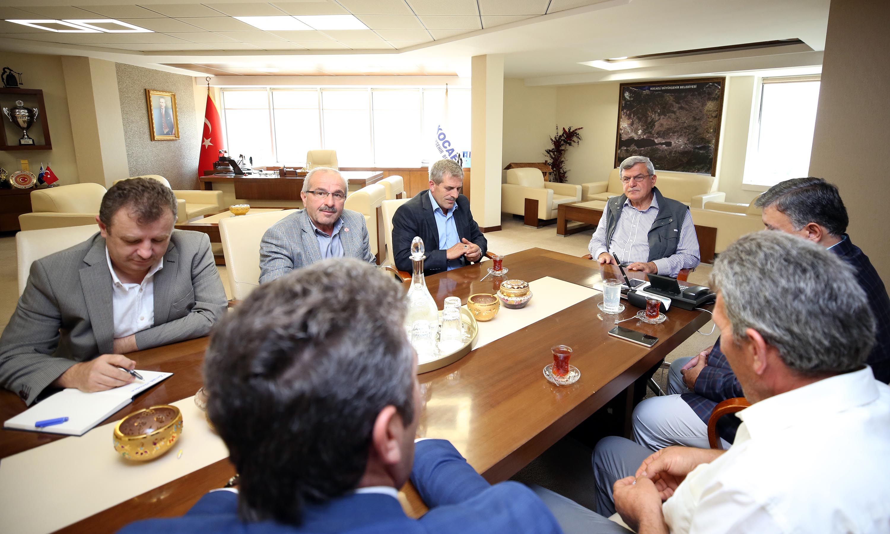 Muhtarlar  teşekkür etti