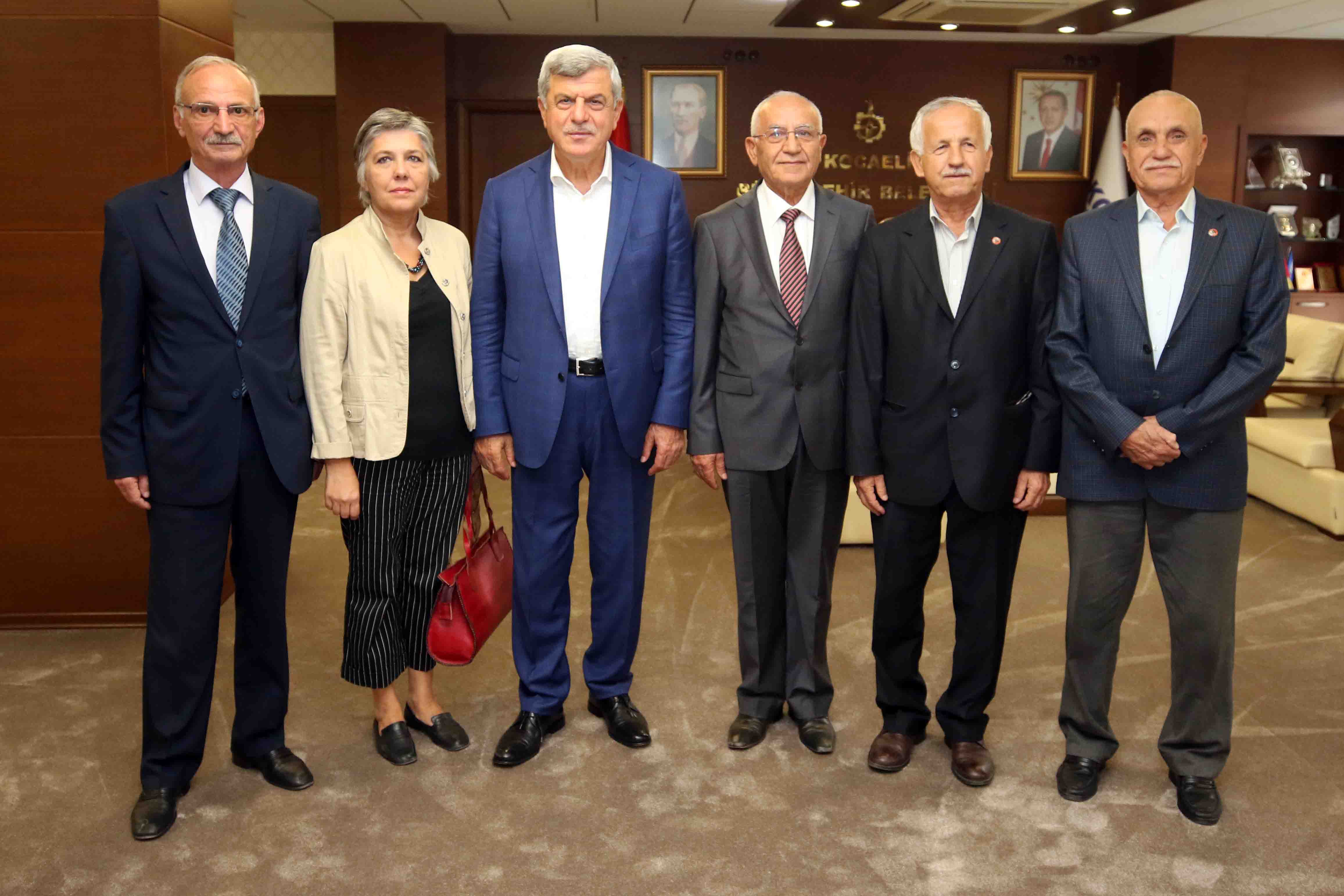 Emekliler Derneği ve Muhtarlar Derneği’nden  ziyaret