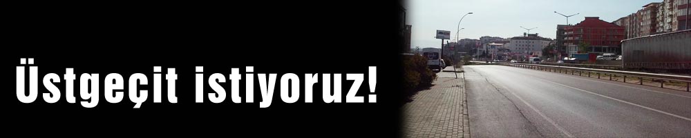 Üstgeçit istiyoruz!