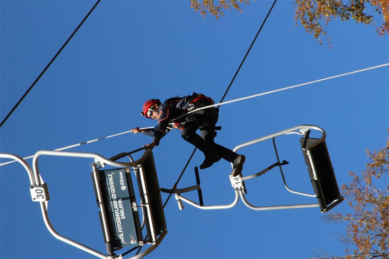 Akrobatik telesiyej tatbikatı